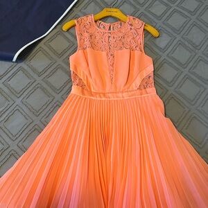 Peach Lace Dress